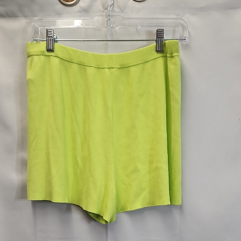 (0452) Sally LaPointe Green High Waist Shorts - Picture 5 of 5